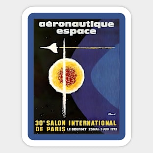 1973 French Aeronautics and Space Exhibition Sticker